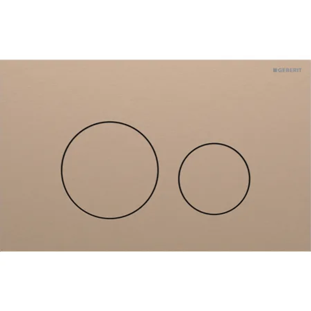 Geberit Sigma40 D/F Button & Access Plate Round Redgold Stainless Steel Brushed 115.628.Qb.1