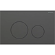 Geberit Sigma40 D/F Button & Access Plate Round Black Chrome Stainless Steel Brushed 115.628.Qd.1