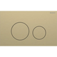 Geberit Sigma40 D/F Button & Access Plate Round Brass Stainless Steel Brushed 115.628.Qf.1
