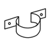 Down Pipe Clips 75Mm Round C/Bond Classic Cream