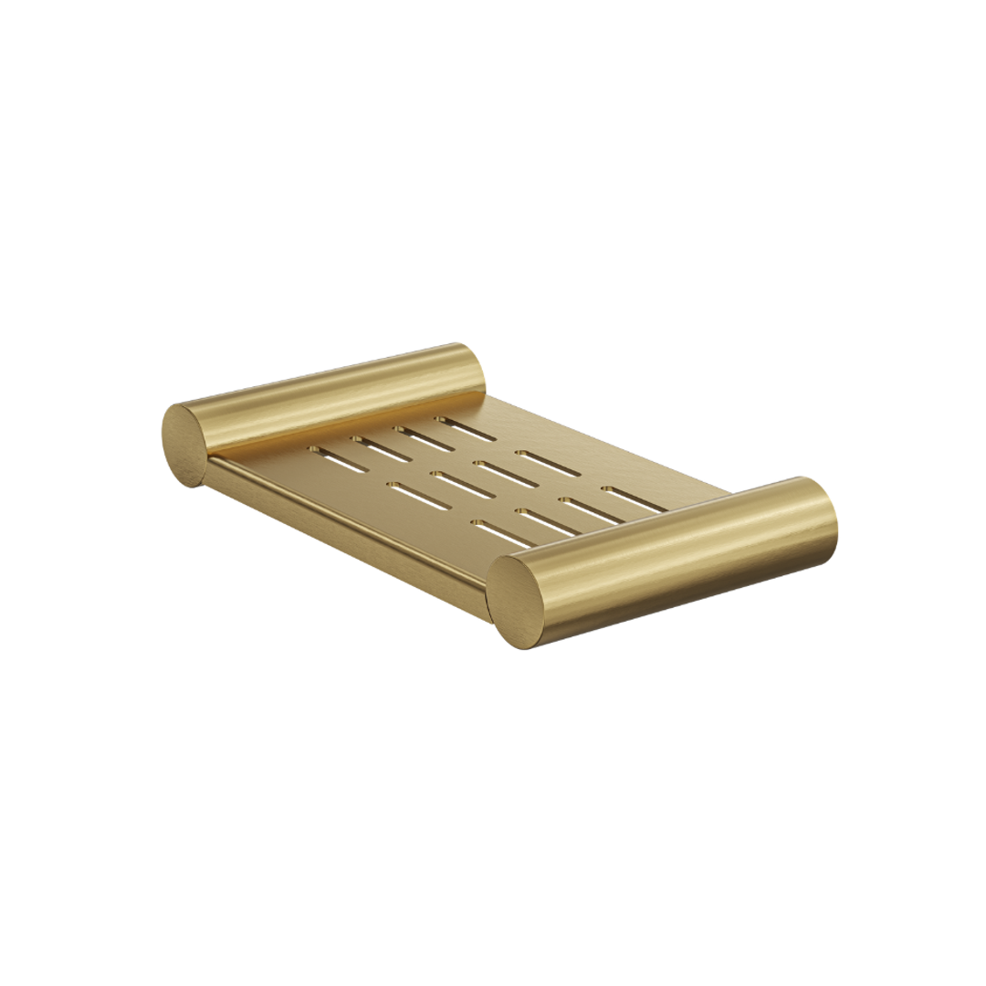 Linsol Dotti Metal Soap Dish Brushed Brass