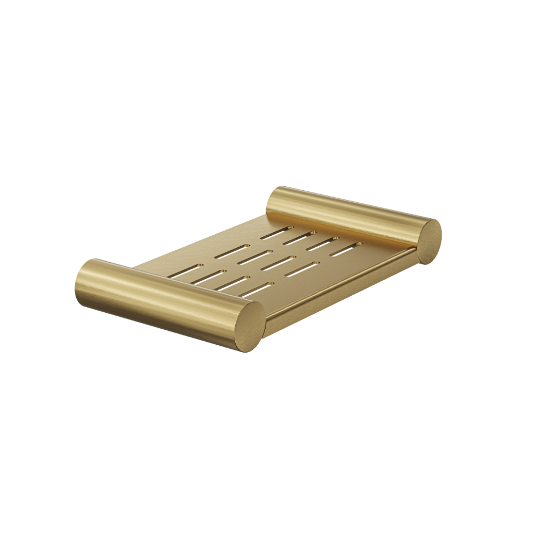 Linsol Dotti Metal Soap Dish Brushed Brass