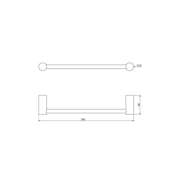 Linsol Dotti Hand Towel Rail Chrome