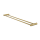 LINSOL Dotti 800Mm Double Towel Rail Brushed Brass