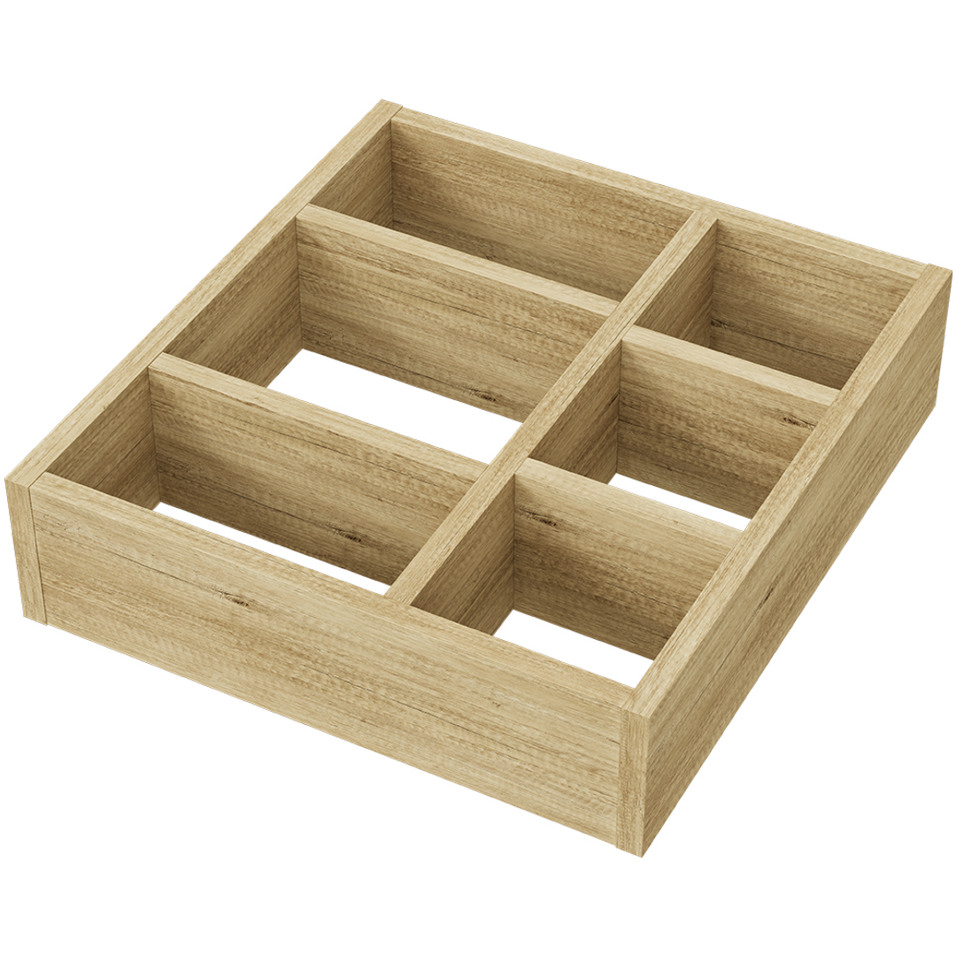 Fienza Drawer Organiser For Empire 1200/1500 Pill Cabinet Scandi Oak Large 322X299X80mm 1Pce