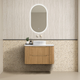 Noveen Oakmere 900Mm Wall Hung Vanity Nordic Mist Golden Oak
