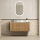 Noveen Oakmere 1200Mm Wall Hung Vanity Pristine White Golden Oak
