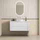 Noveen Almere 1200Mm Wall Hung Vanity Cabinet Only Alpine White