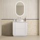 Noveen Almere 900Mm Freestanding Vanity Pristine White Alpine White