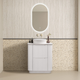 Noveen Almere 750Mm Freestanding Vanity Pristine White Alpine White