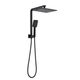 Bella Vista Multifunction Shower Set -Dual Head Short - Square - X Black