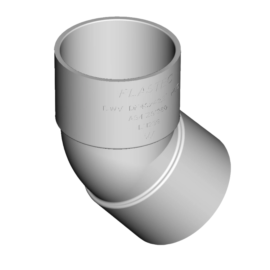DWV 45 Degree Bend FF