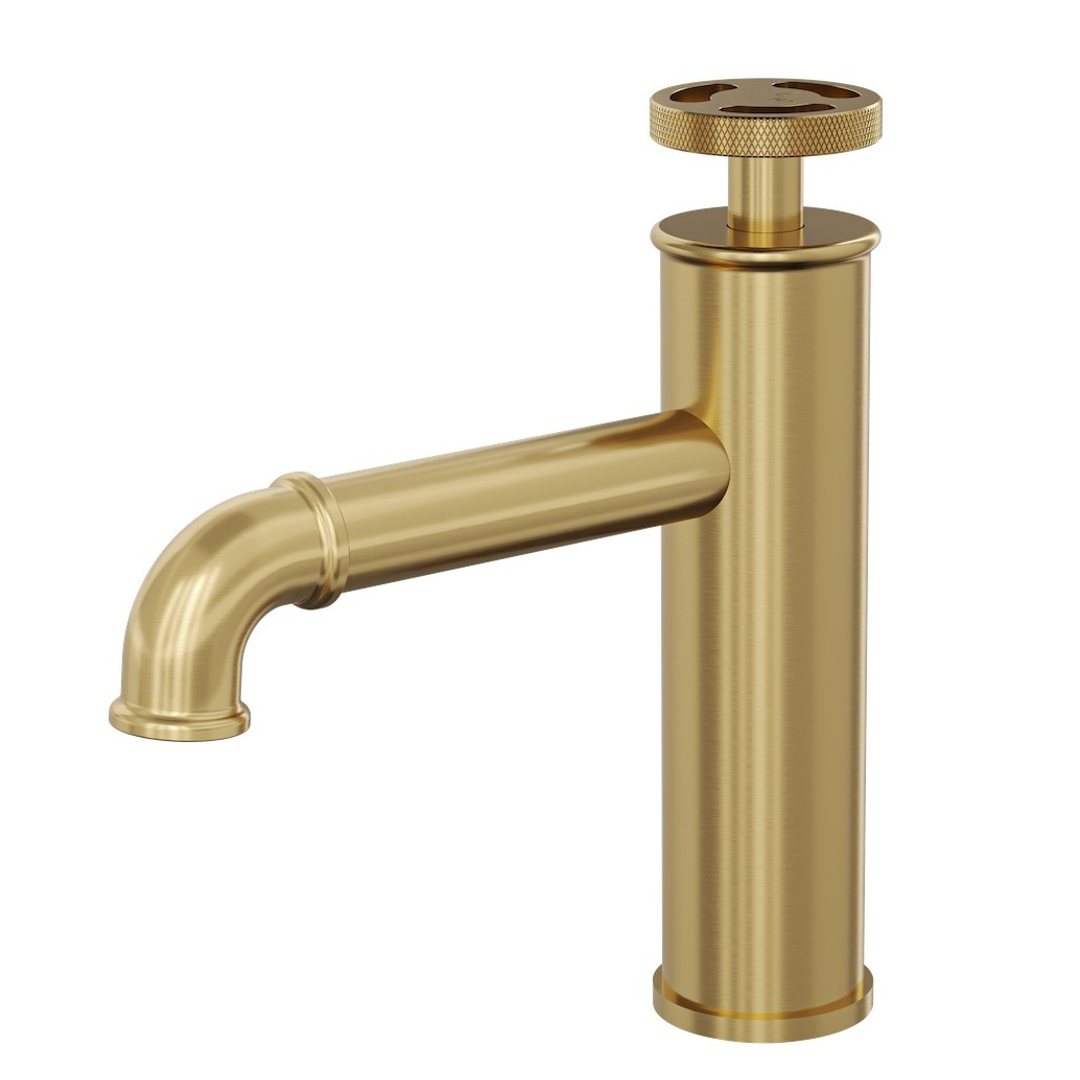 Linsol Dynamik Basin Mixer - Brushed Brass