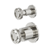 LINSOL Dynamik 2-Plates Wall Mixer With Divertor - Brushed Nickel