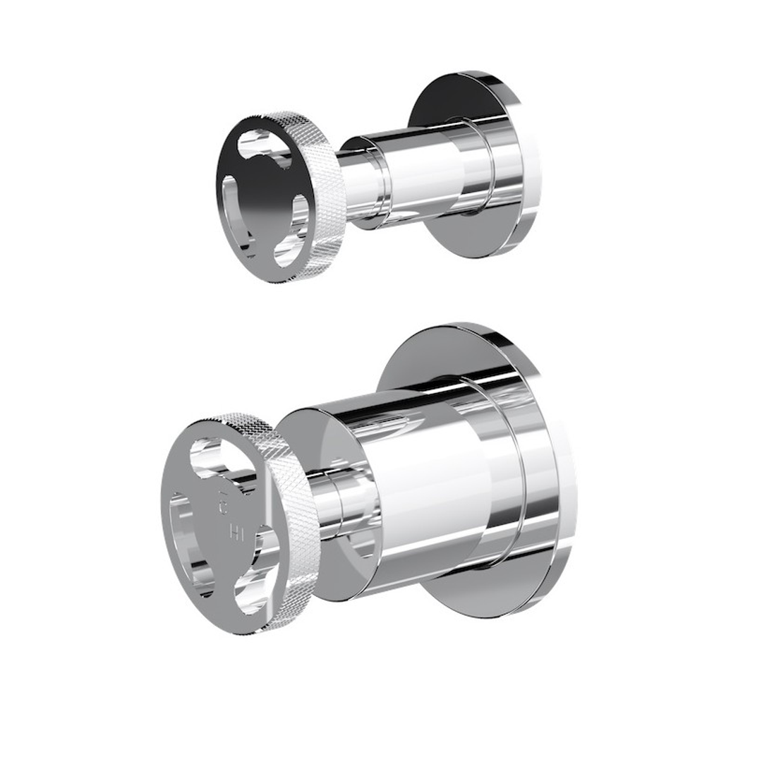 Linsol Dynamik 2-Plates Wall Mixer With Divertor - Chrome