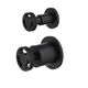 LINSOL Dynamik 2-Plates Wall Mixer With Divertor - Matte Black
