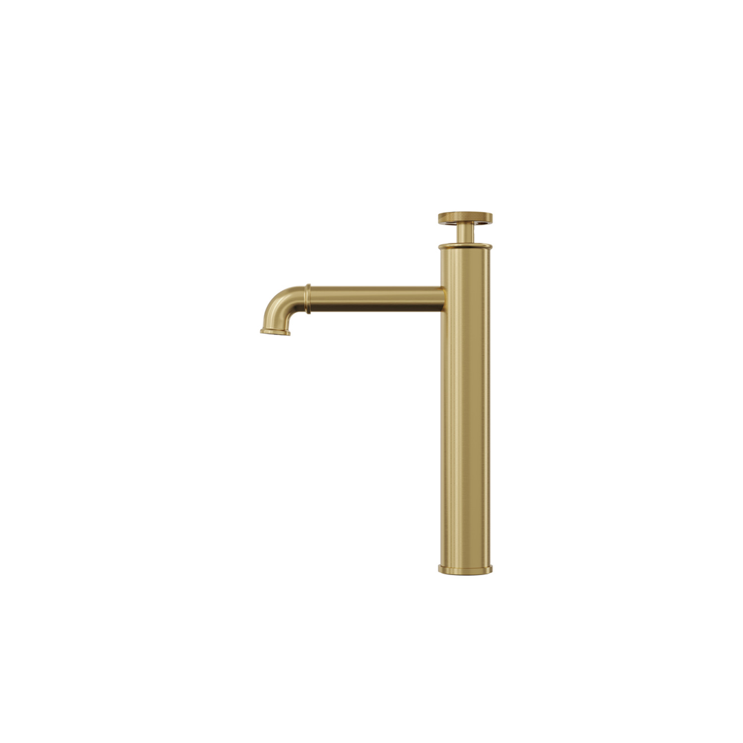 Linsol Dynamik Tall Basin Mixer - Brushed Brass