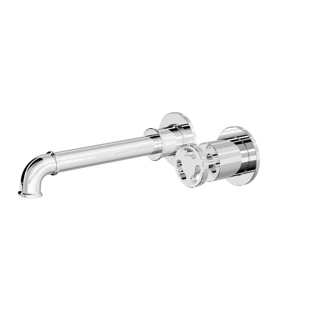 Linsol Dynamik 2-Plates Wall Basin Or Bath Mixer - Chrome