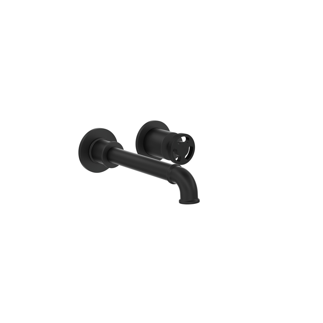 Linsol Dynamik 2-Plates Wall Basin Or Bath Mixer - Matte Black