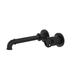 LINSOL Dynamik 2-Plates Wall Basin Or Bath Mixer - Matte Black