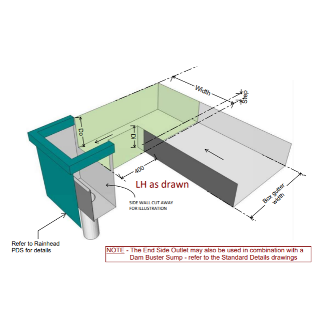 Dam Buster Eso-300-R End Side Outlet Right