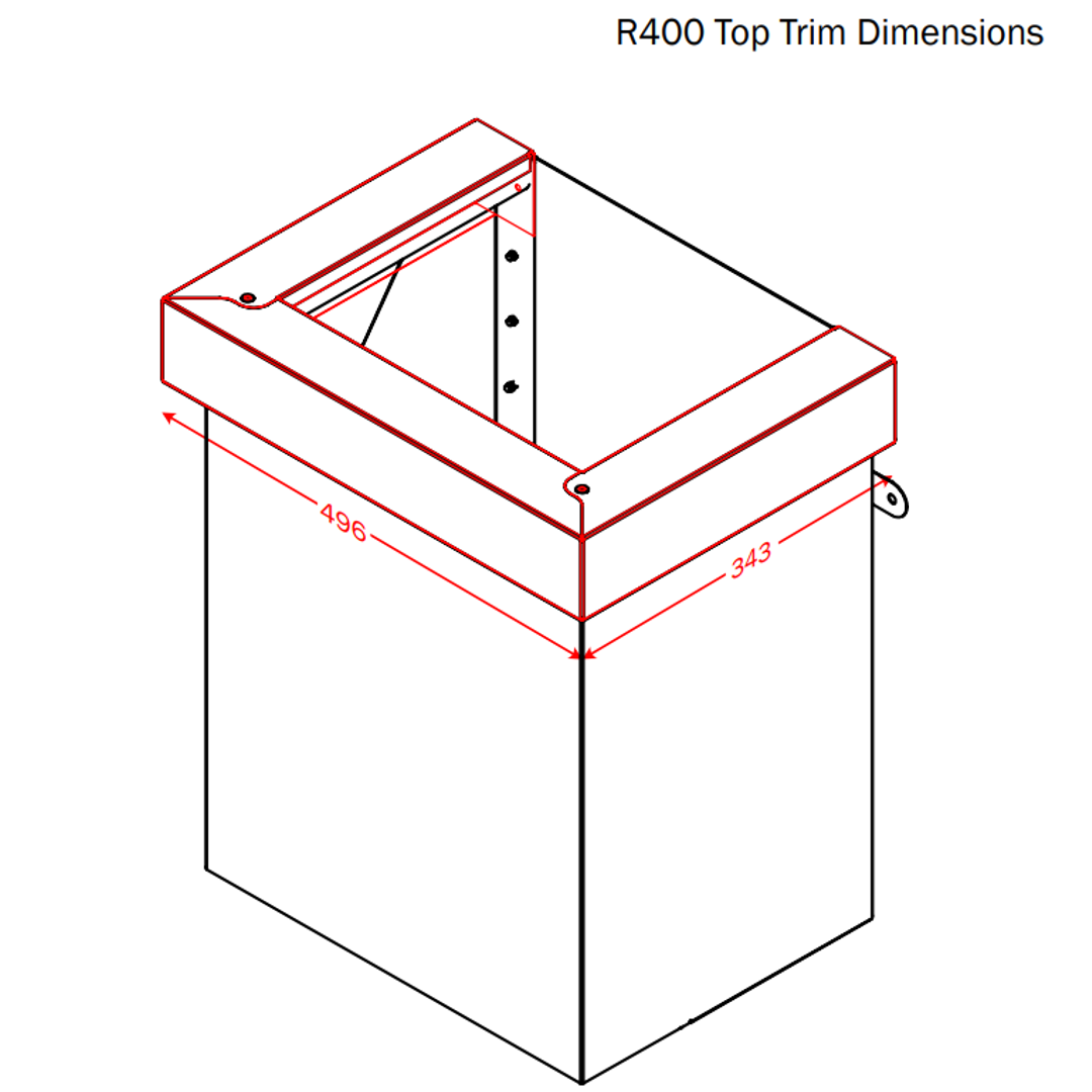 Dam Buster R400 Rainhead Top Trim Option