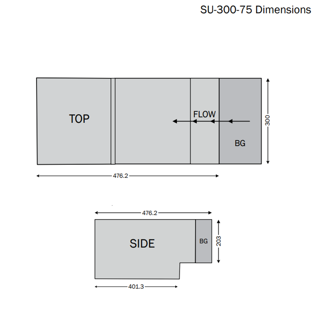 Dam Buster Sump To Suit 300 Gutter X Depth