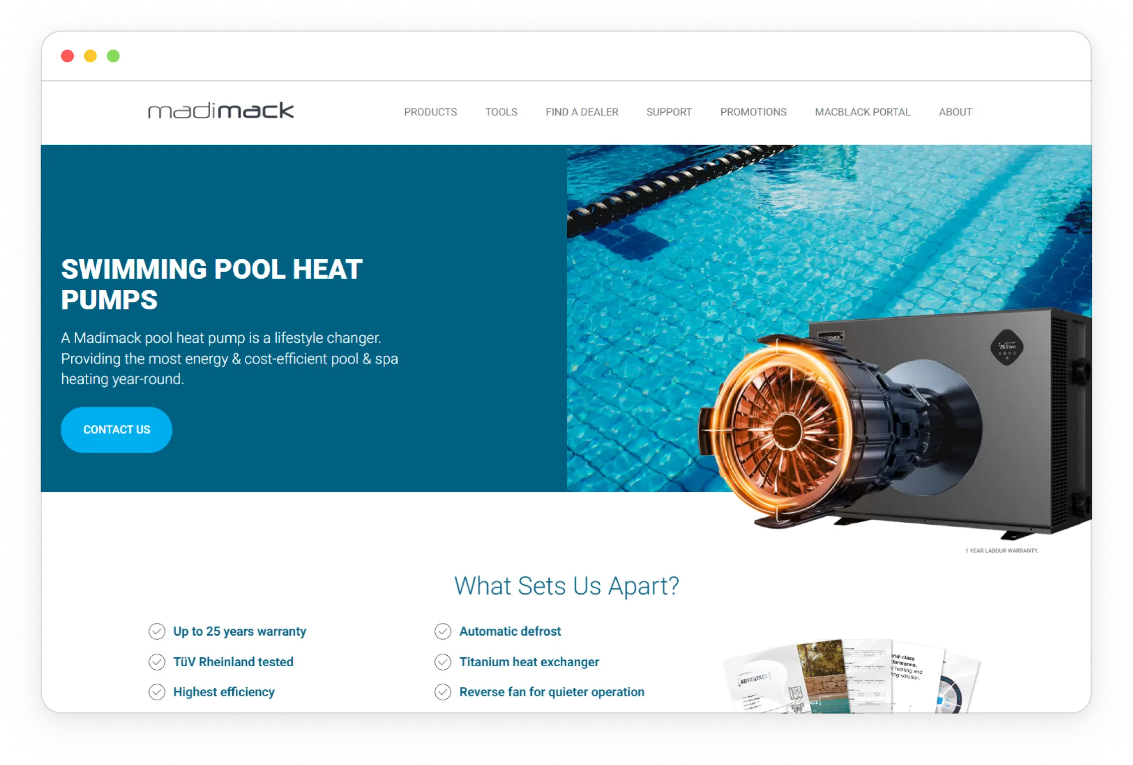 Madimack Pool Heat Pump