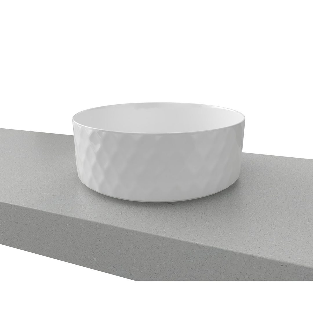 Timberline Diamond Above Counter Basin White Gloss