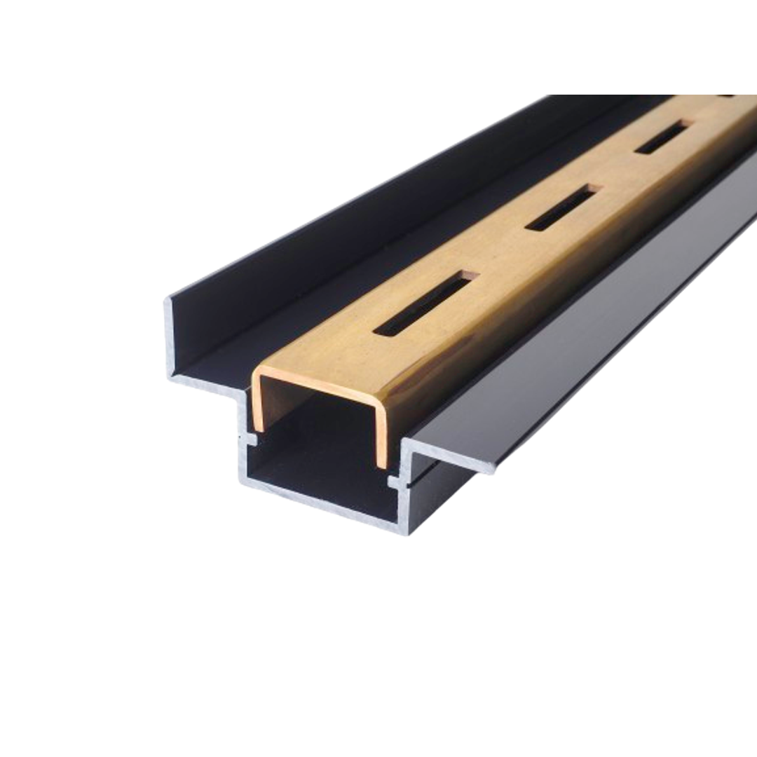 STRIP GRATE VL SHOWER CHANNEL 750 VARIABLE LENGTH CP BRUSHED BRASS