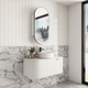 Aulic Savio 900 Cabinet With Snow Flat Stone Top