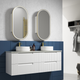 Aulic Neva 1500 Cabinet Single With Cato Stone Top With Undermount Basin
