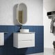 Aulic Neva 750 Cabinet With Alpine Stone Top With Undermount Basin