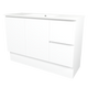 Timberline Elemental 1200Mm Floor Standing Vanity White Ultra Matt Centre Bowl Alpha Top