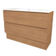 Timberline Elemental Plus 1200Mm Floor Standing Vanity Tassie Oak Centre Bowl Alpha Top