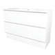 Timberline Elemental Plus 1200Mm Floor Standing Vanity White Ultra Matt Centre Bowl Alpha Top
