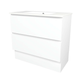 Timberline Elemental Plus 900Mm Floor Standing Vanity White Ultra Matt Centre Bowl Alpha Top