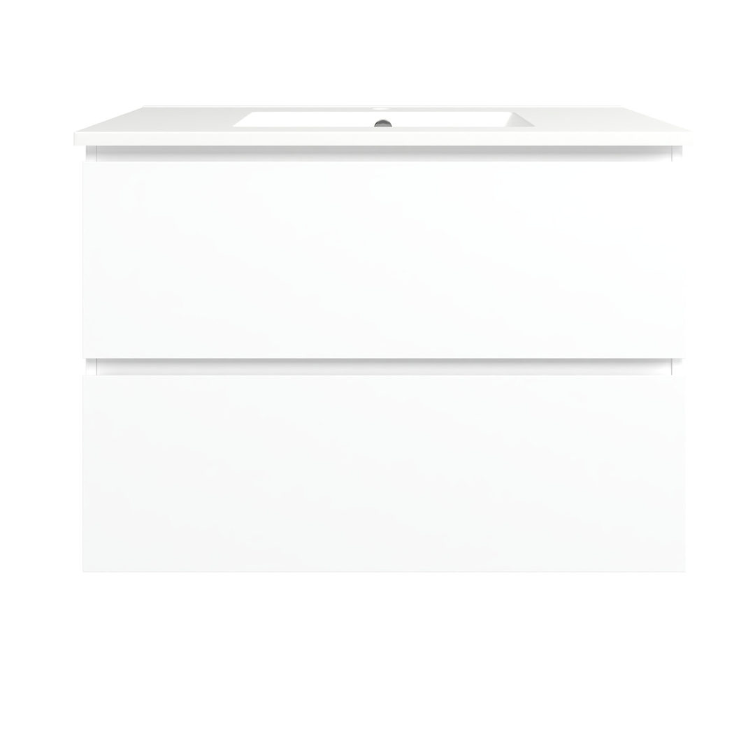 Timberline Elemental Plus 900Mm Fs/Wh Vanity White Ultra Matt Centre Bowl Alpha Top