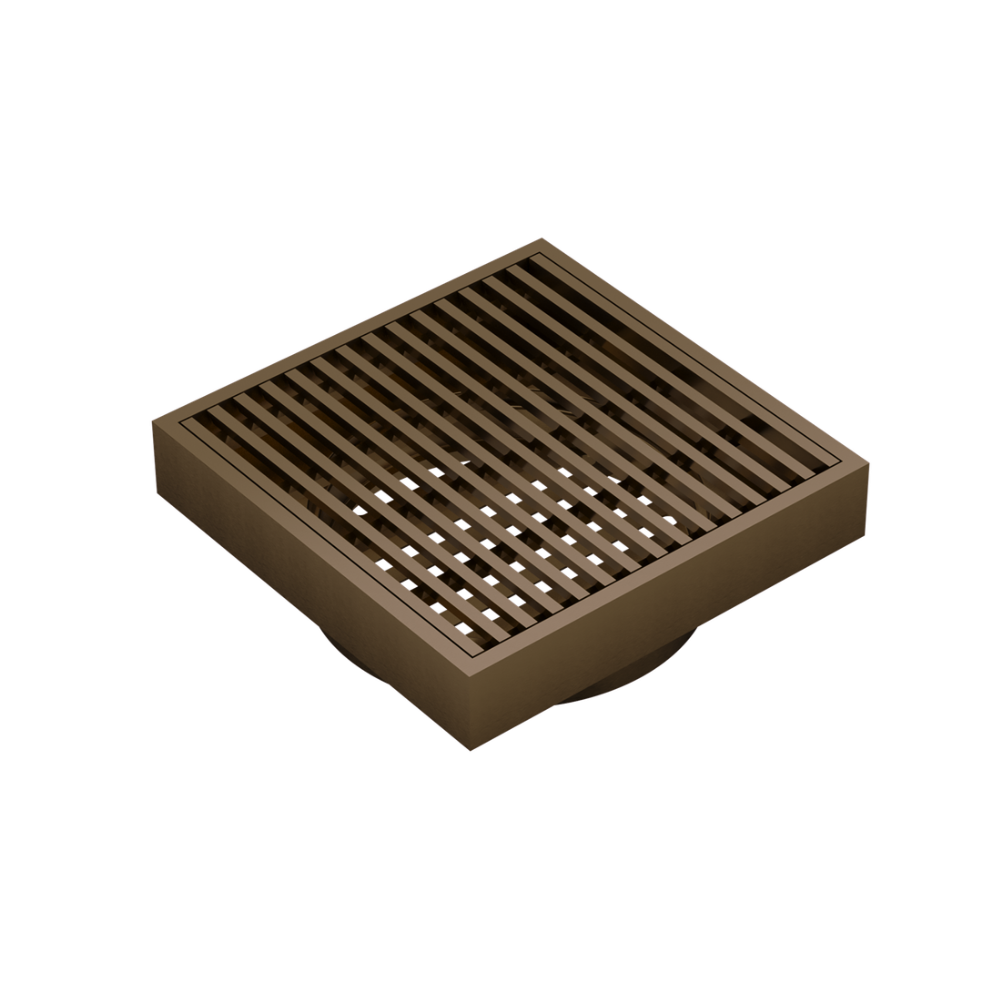 Linsol Ezyflow 110Mm Heelguard Square Waste Dn89 Aged Bronze