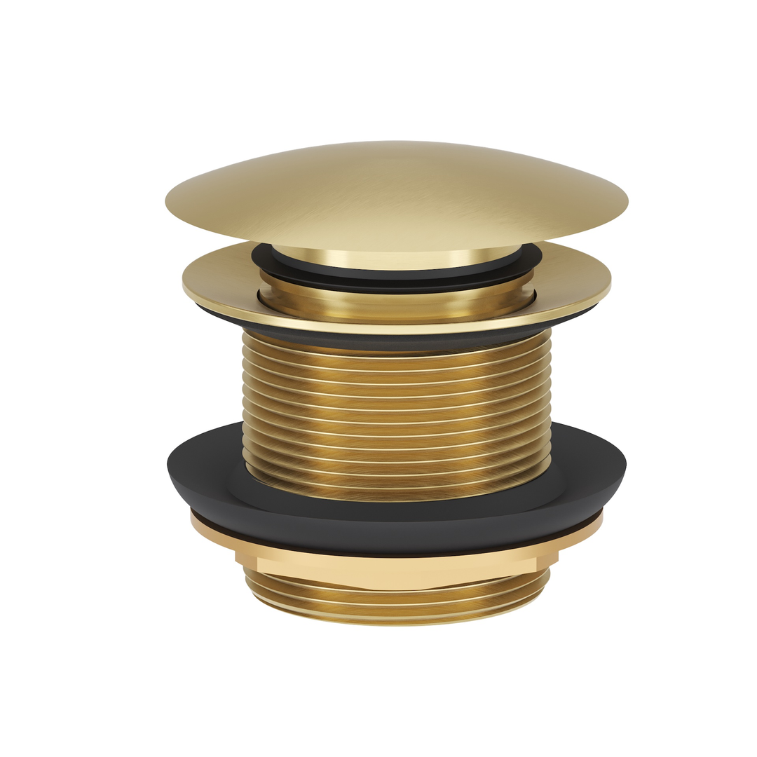 Linsol Ezyflow 40Mm Pop-Up Plug & Waste With Flexible Connector Brushed Brass
