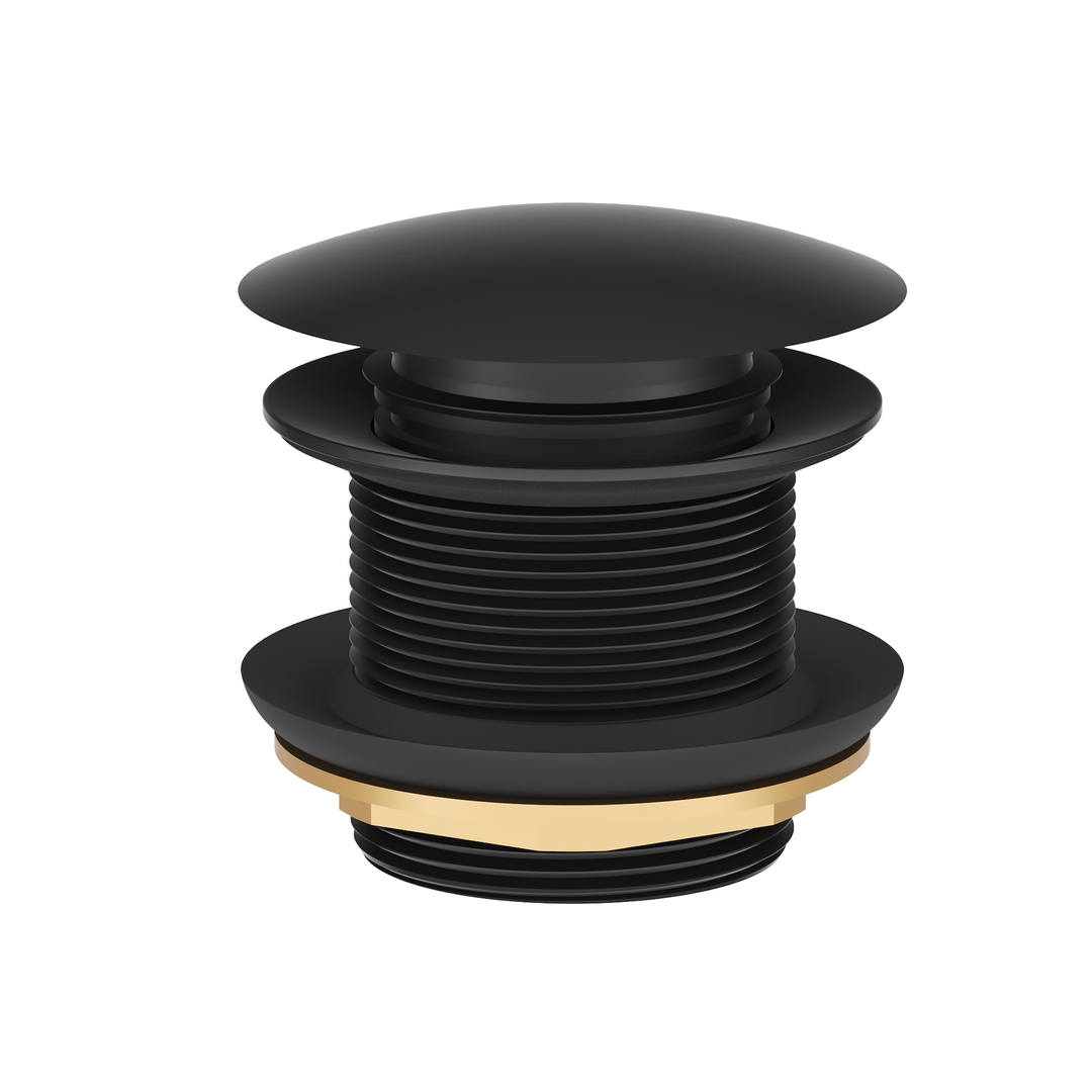 Linsol Ezyflow 40Mm Pop-Up Plug & Waste With Flexible Connector Matte Black
