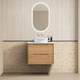 Noveen Elwood 750Mm Wall Hung Vanity Cabinet Only Natural Sierra Oak