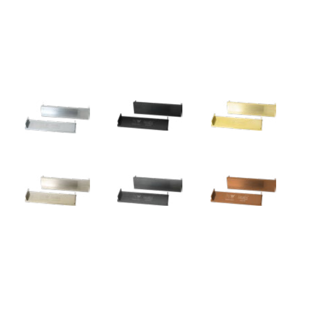 Lauxes Grates Thin End Caps Gold 21mm