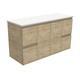 FIENZA EDGE SCANDI OAK 1200MM WALL HUNG CABINET 120S