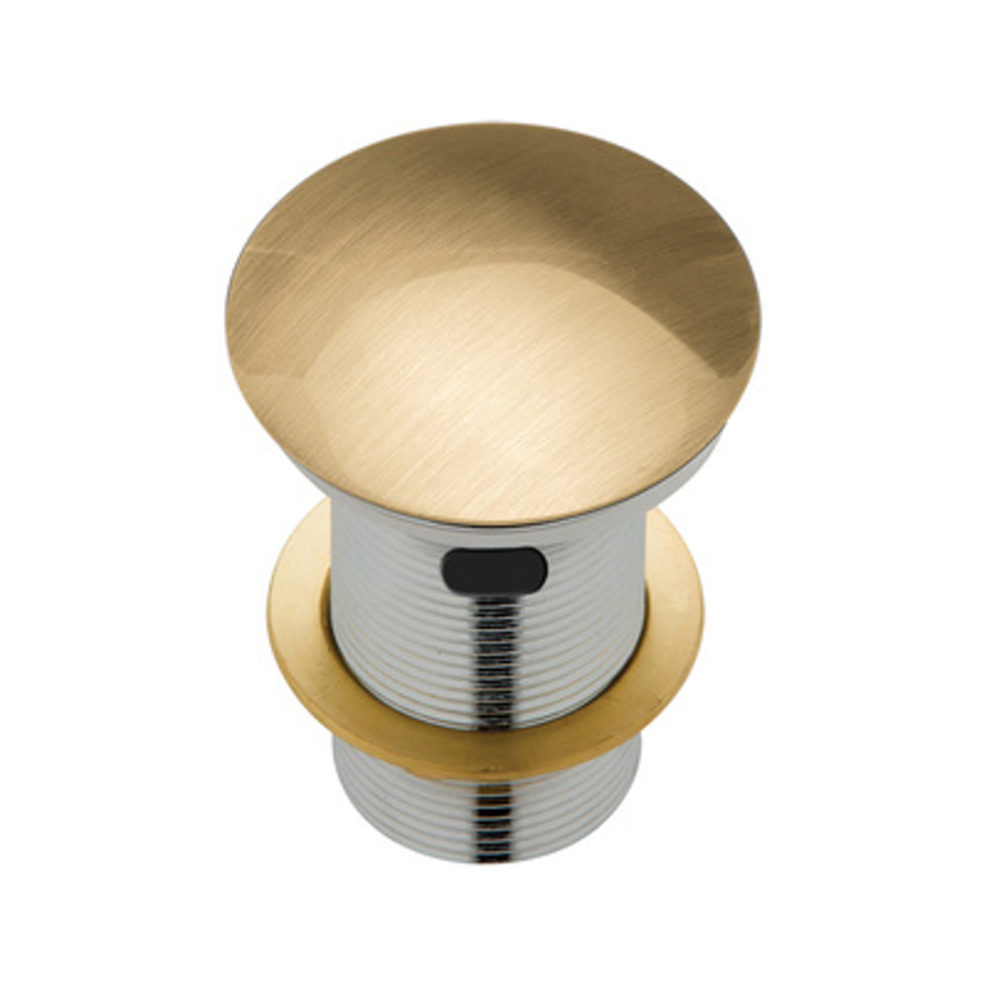 FIENZA DOMED WASTE 32MM WITH OVERFLOW URBAN BRASS WAS58UB