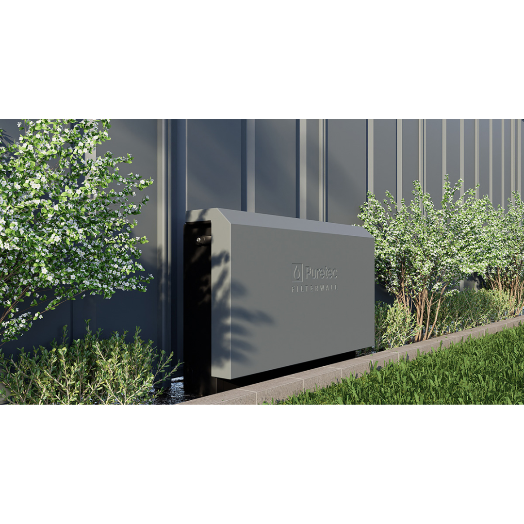 Puretec Filterwall F4 House Filtration Min Grey Cover 30L/Min C/W Scale Guard Plumbed Bypass