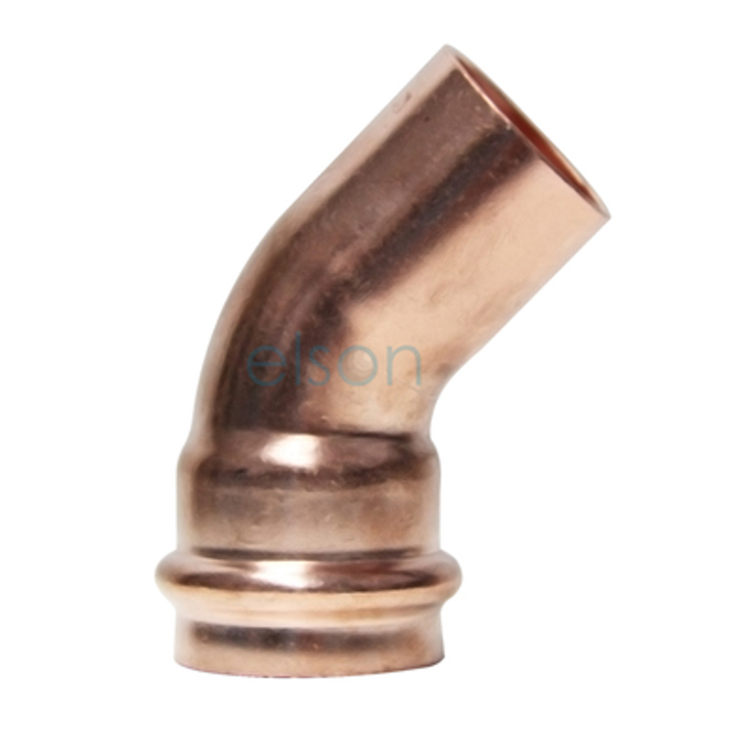 Copper Press Elbow 45 Degree MF - Water