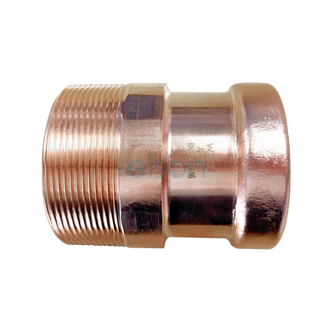 Copper Press Male Line Adaptor - Water