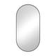 Fienza Empire Matte Black Framed Mirror 600 X 1200