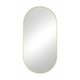 Fienza Empire Pill Shape Framed Mirror 600X1200mm Urban Brass